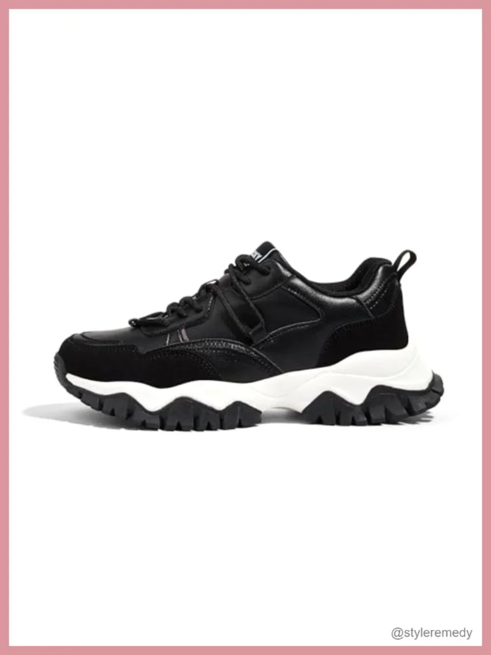 Women Chunky Platform Sneakers Retro Casual Walking Tennis Shoes Anti-Slip